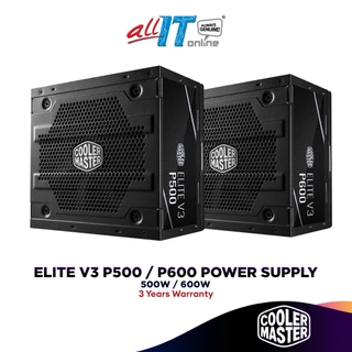 Cooler Master Elite V3 P500 / P600 (500W/600W) Power Supply (PSU) | MPW-5001-PCABN1 / MPW-6001-PCABN1