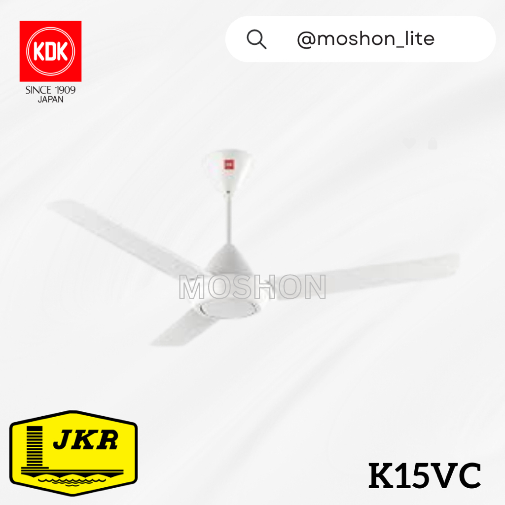 KDK K15VC 60" Project JKR Standard Regulator 3 Blades Ceiling Fan