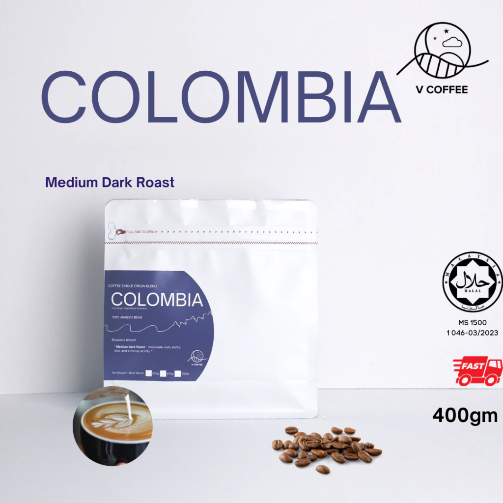 V Coffee Malaysia Colombia – specialty coffee beans Malaysia