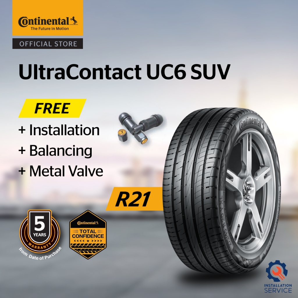 Continental UltraContact UC6 SUV R21 275/45 265/40 295/40 (with  installation)