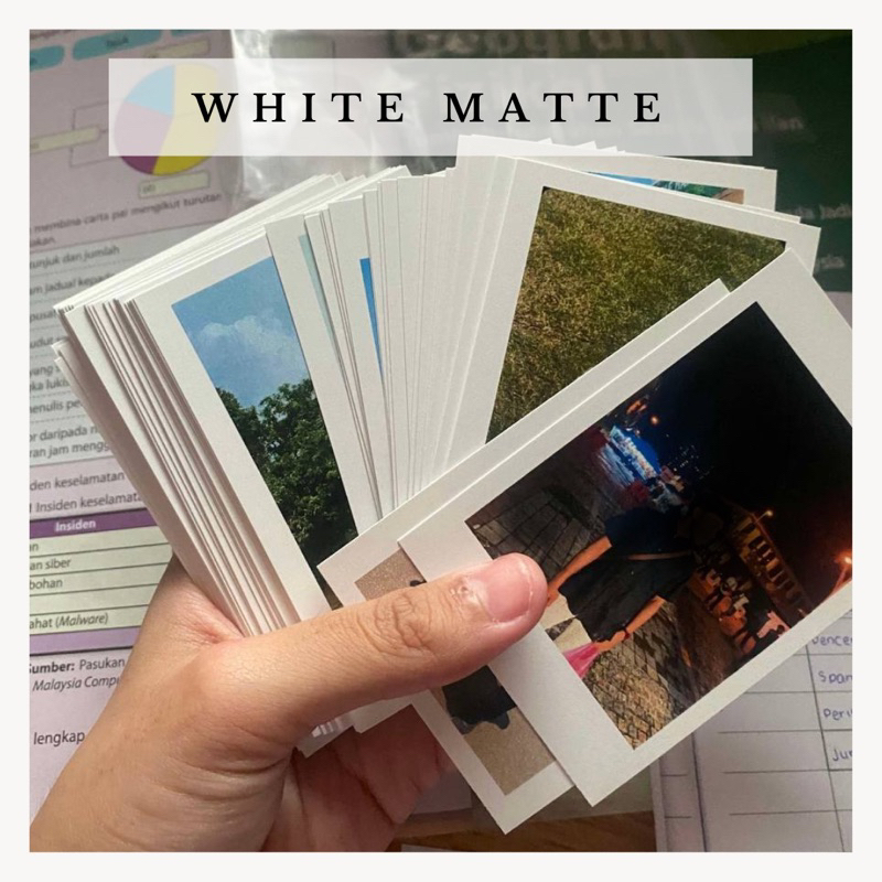 White/Black Matte ( Lomocard ) | Shopee Malaysia