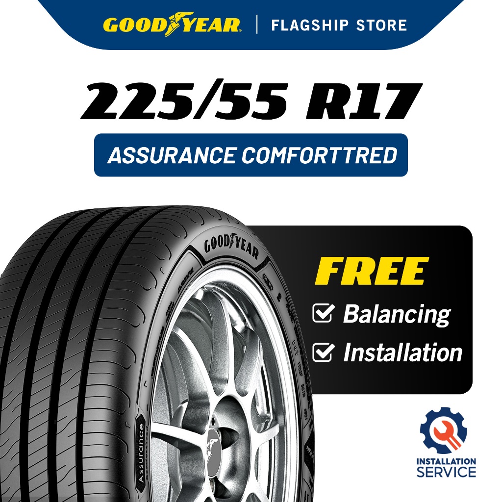 [Installation Provided] Goodyear 225/55R17 Assurance ComfortTred Tyre