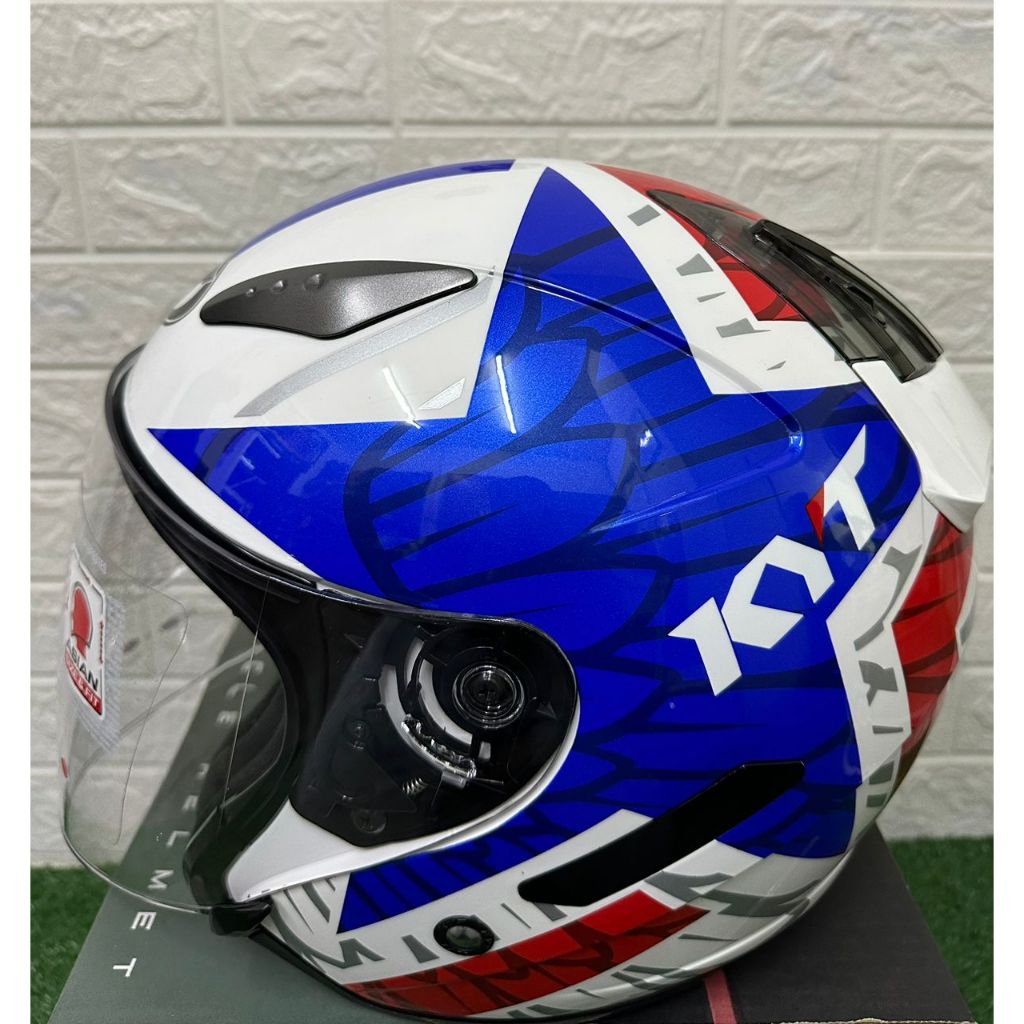 KYT HELMET HELLCAT STAR WHITE Shopee Malaysia