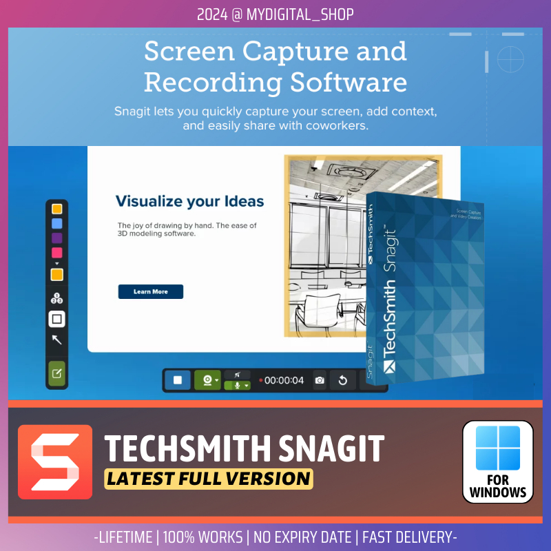 [Windows] TechSmith Snagit 2025 Screen Capture Tool Full Version