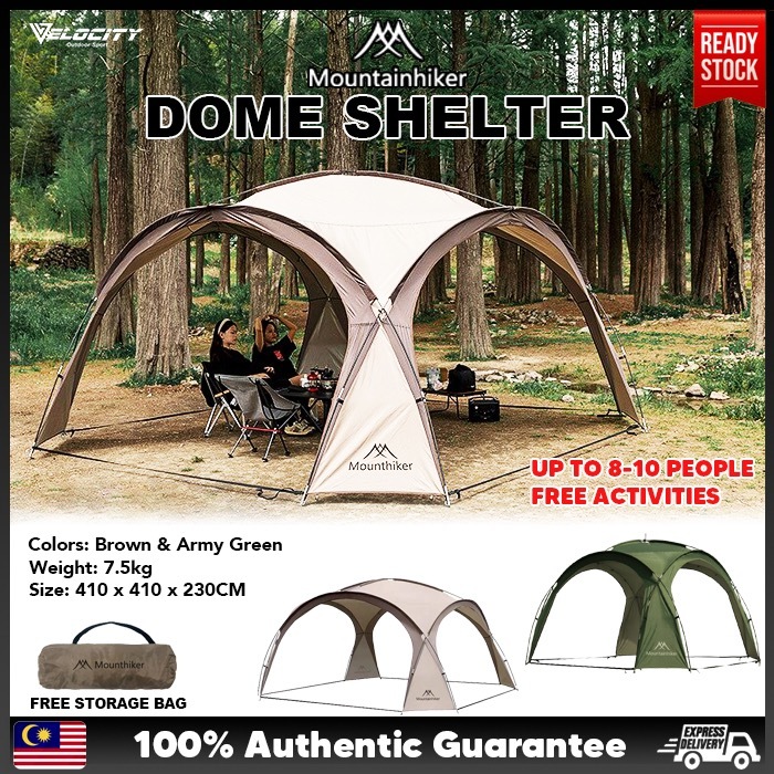 MOUNTAINHIKER Outdoor Portable Camping Dome Tent Shelter Dome Khemah