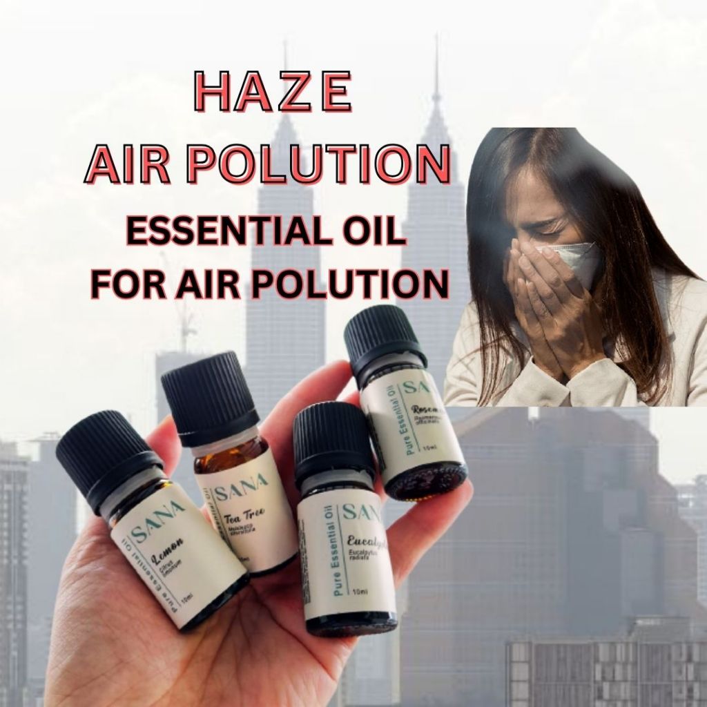 Haze Pollution Jerebu Air Purify Essential Oil, 100 Pure Therapy Grade