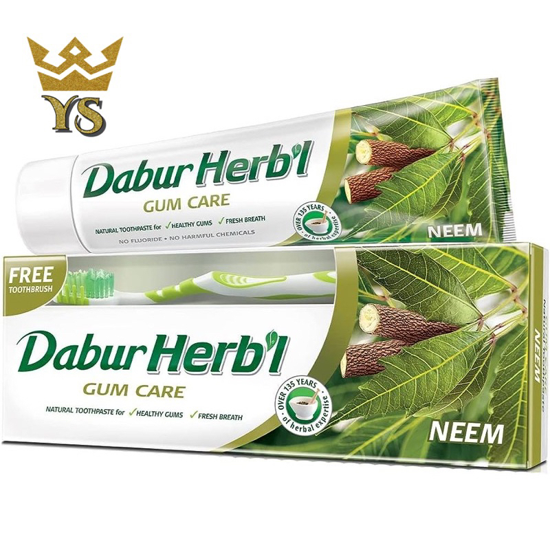 Dabur Herb'l Natural Toothpaste Neem For Gum Care 150g Shopee Malaysia