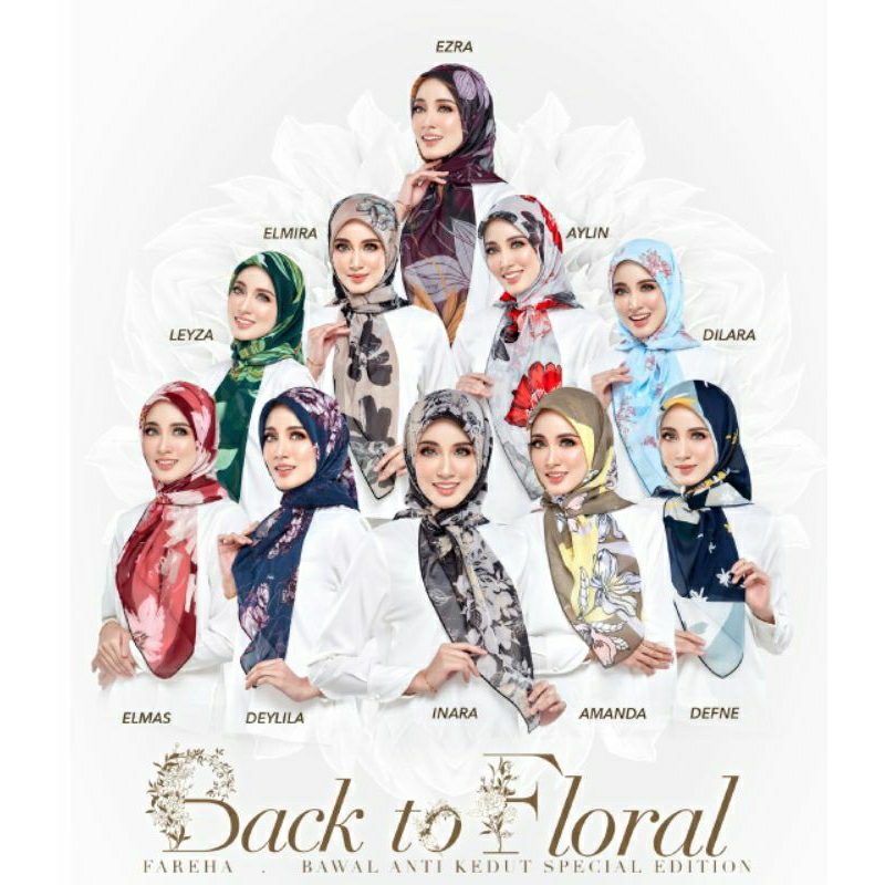 BAWAL ANTI KEDUT SPECIAL EDITION BY FAREHA EDITION FLORAL | Shopee Malaysia