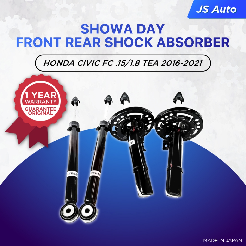 🔥HONDA CIVIC FC 1.5/1.8 TEA 2016-2021 SHOWA DAY FRONT REAR ABSORBER (1 ...