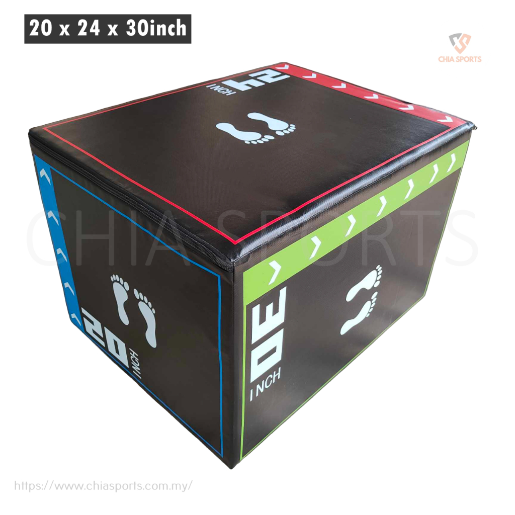 3in1 Foam Plyometric Jump Box 20 X 24 X 30