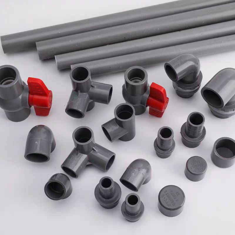 Pvc Water Pipe Fittings Elbow ThreeWay FourWay 20mm / 25mm (Grey