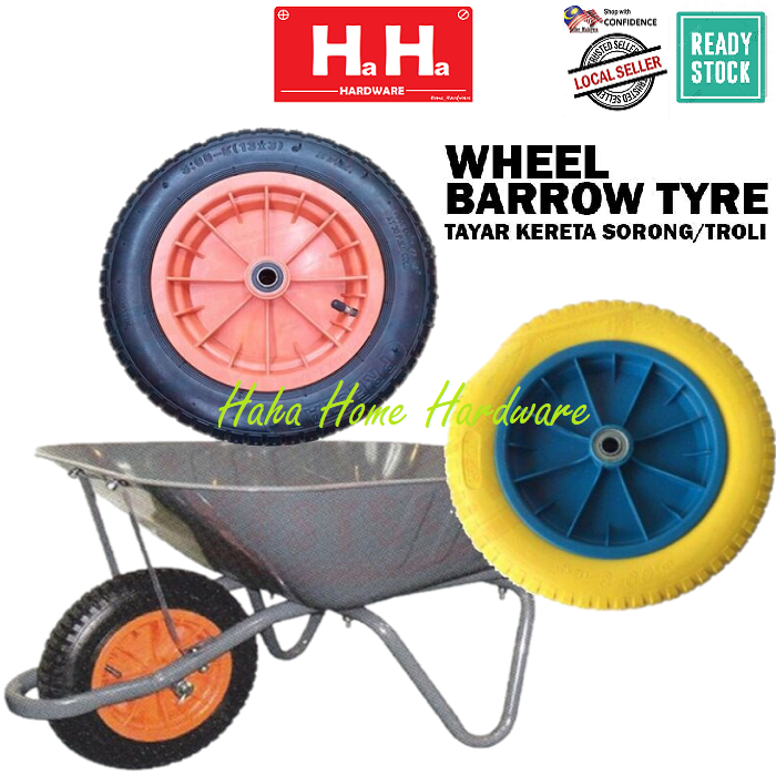 Air Wheel Pu Foam Wheel Heavy Duty Wheel Barrow Tyre Tayar Kereta Sorong Tire Kereta Surung 6057