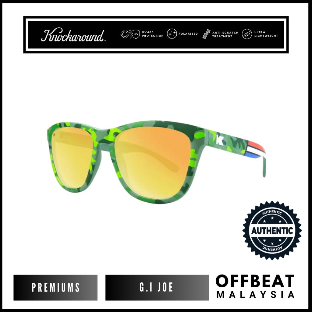 Knockaround Limited Edition Premiums G.I Joe Men Women Unisex Sunglasses Polarized with UV400 Protection Shopee Malaysia