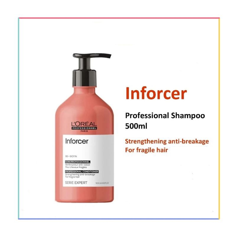 Loreal Serie Expert Inforcer Shampoo 500ml - (New Packaging) | Shopee ...