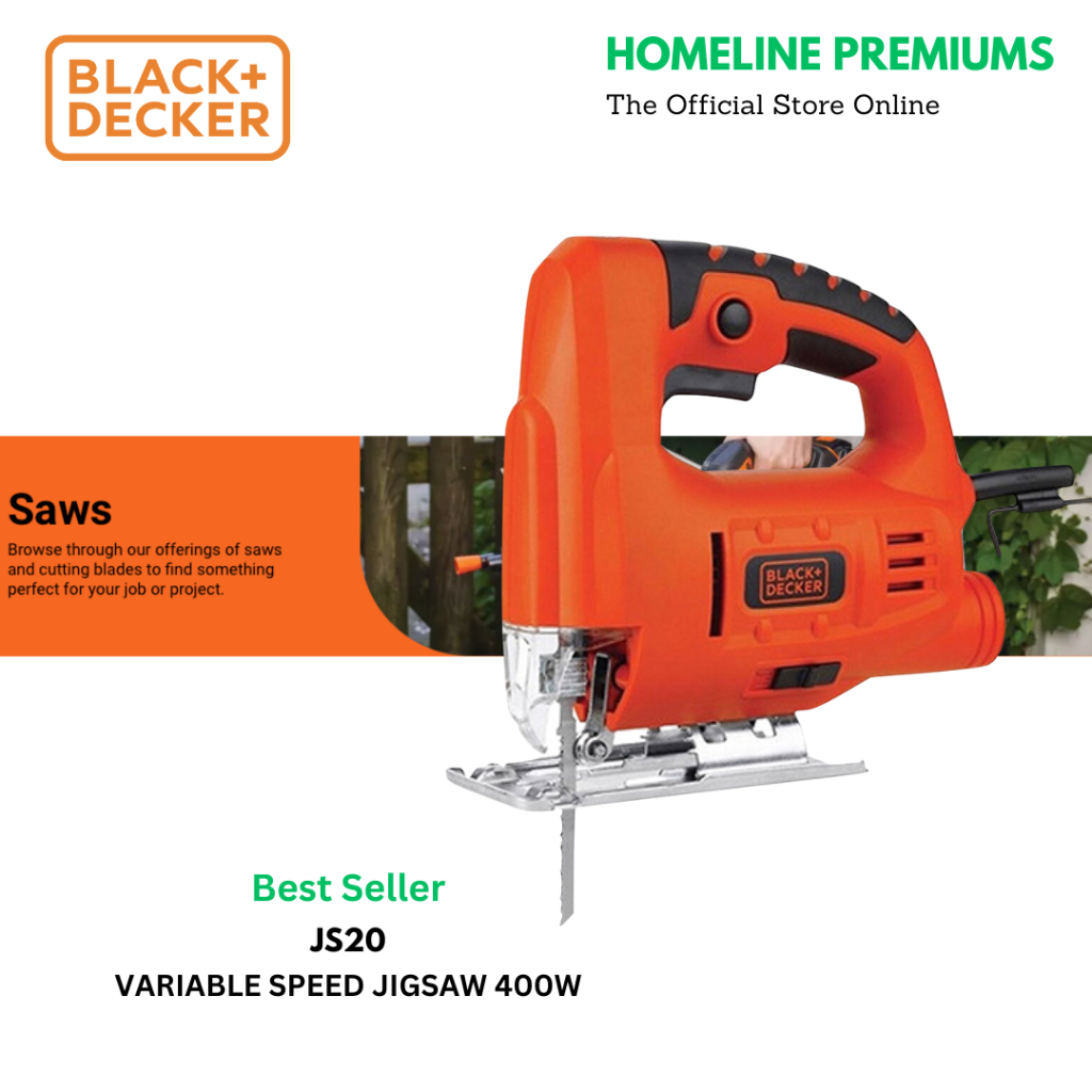 BLACK+DECKER JS20 VARIABLE SPEED JIGSAW 400W | Shopee Malaysia