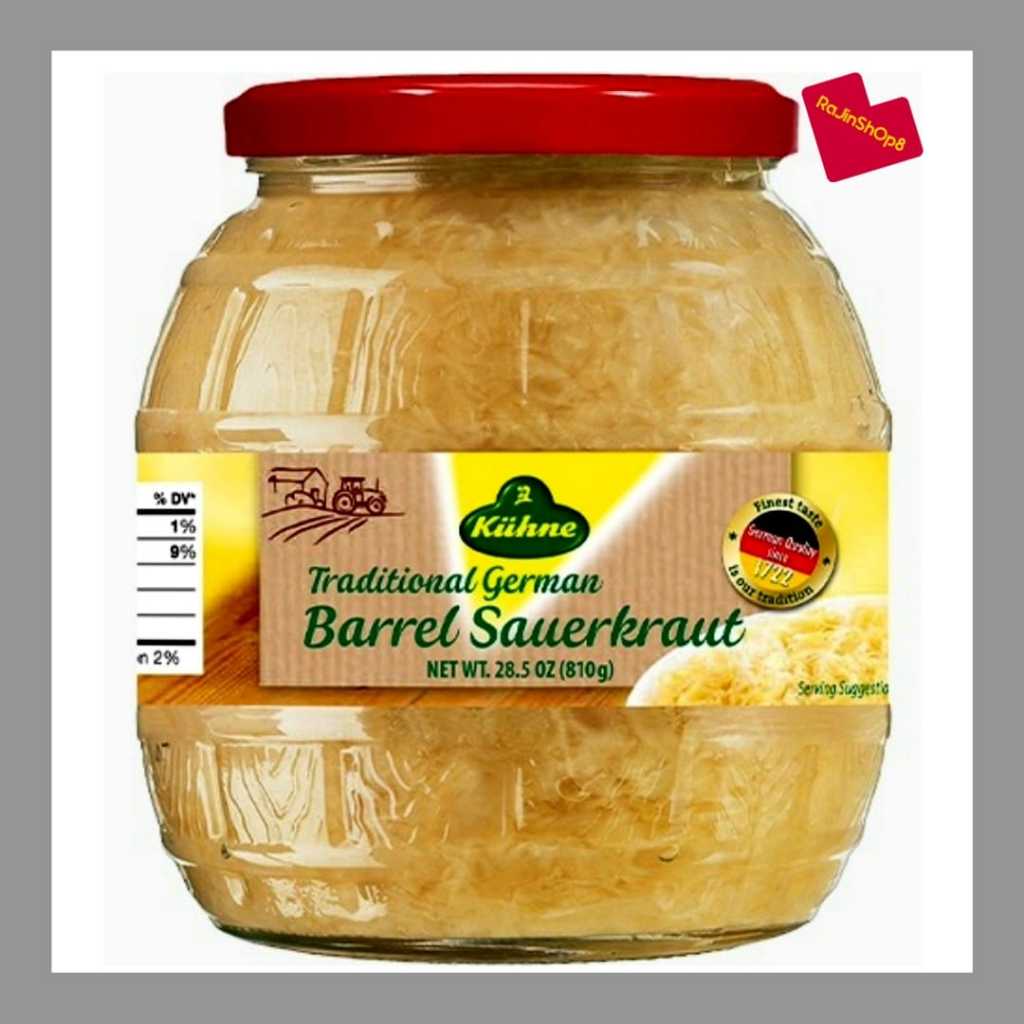 Kuhne Holsteiner Fasskraut Sauerkraut Preserved Cabbage , 810g Shopee