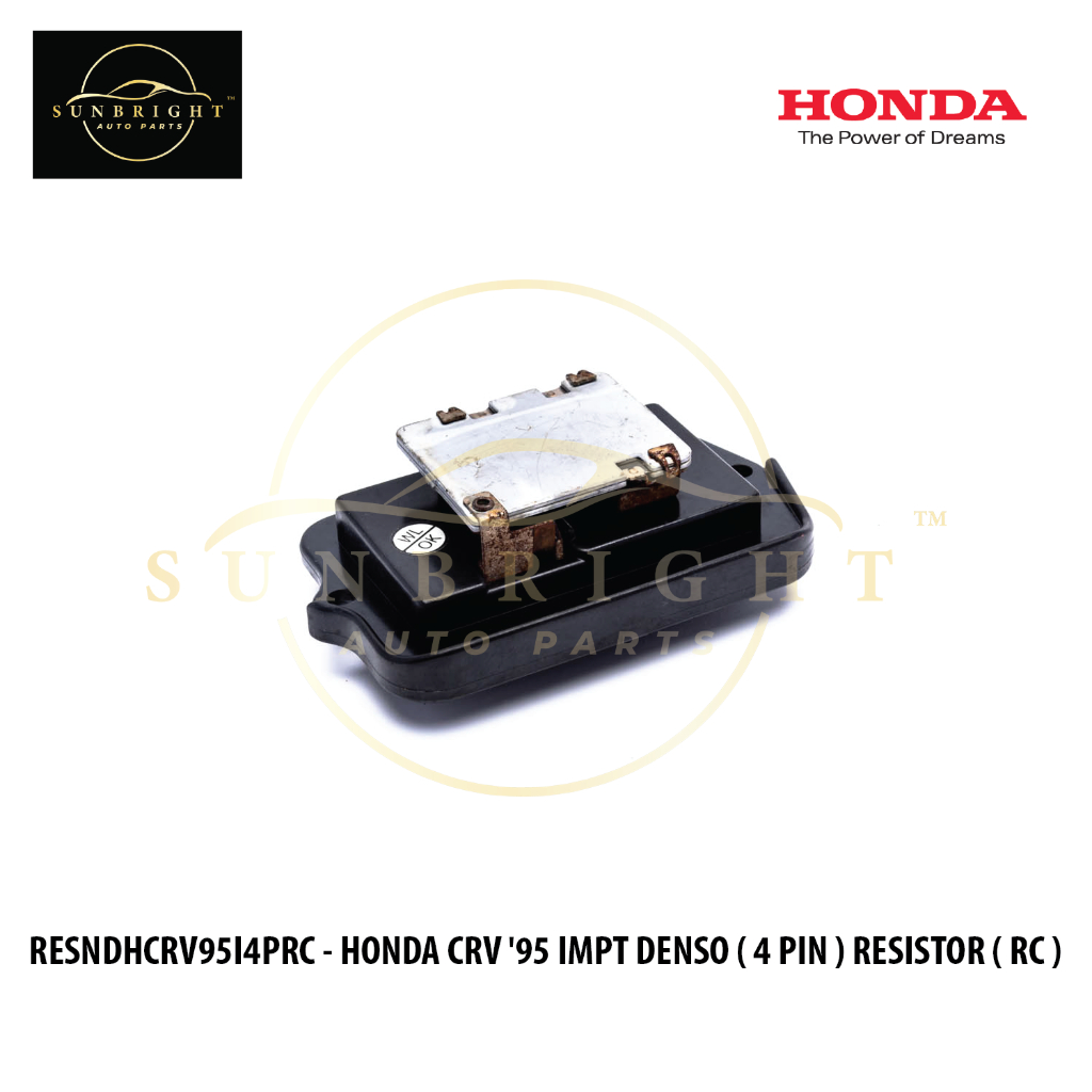 HONDA CRV '95 IMPT DENSO ( 4 PIN ) RESISTOR ( RC ) | Shopee Malaysia