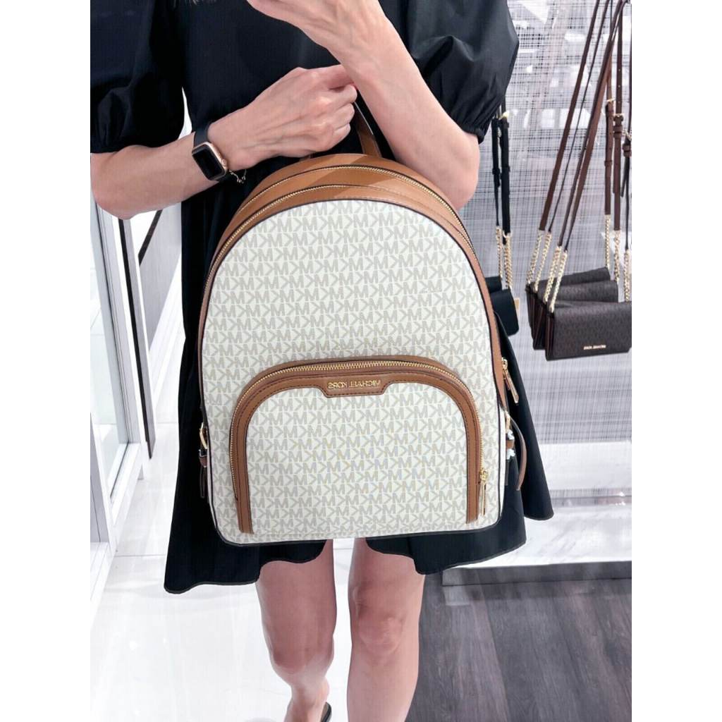 PREORDER Michael Kors JAYCEE LARGE 2 ZIP POCKET LEATHER BACKPACK 35S2S8TB7B Shopee Malaysia
