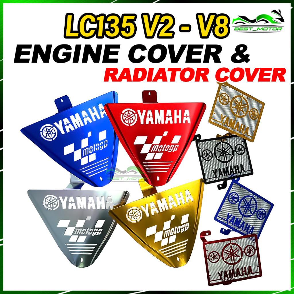YAMAHA LC 135 NEW LC135 V2-V7 V8 FI ENGINE COVER RADIATOR COVER COOLANT ...