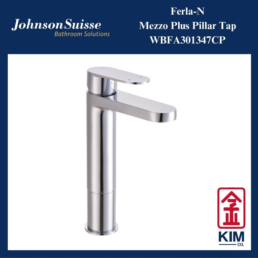 Johnson Suisse Ferla-N Mezzo Plus Basin Pillar Tap (WBFA301347CP ...