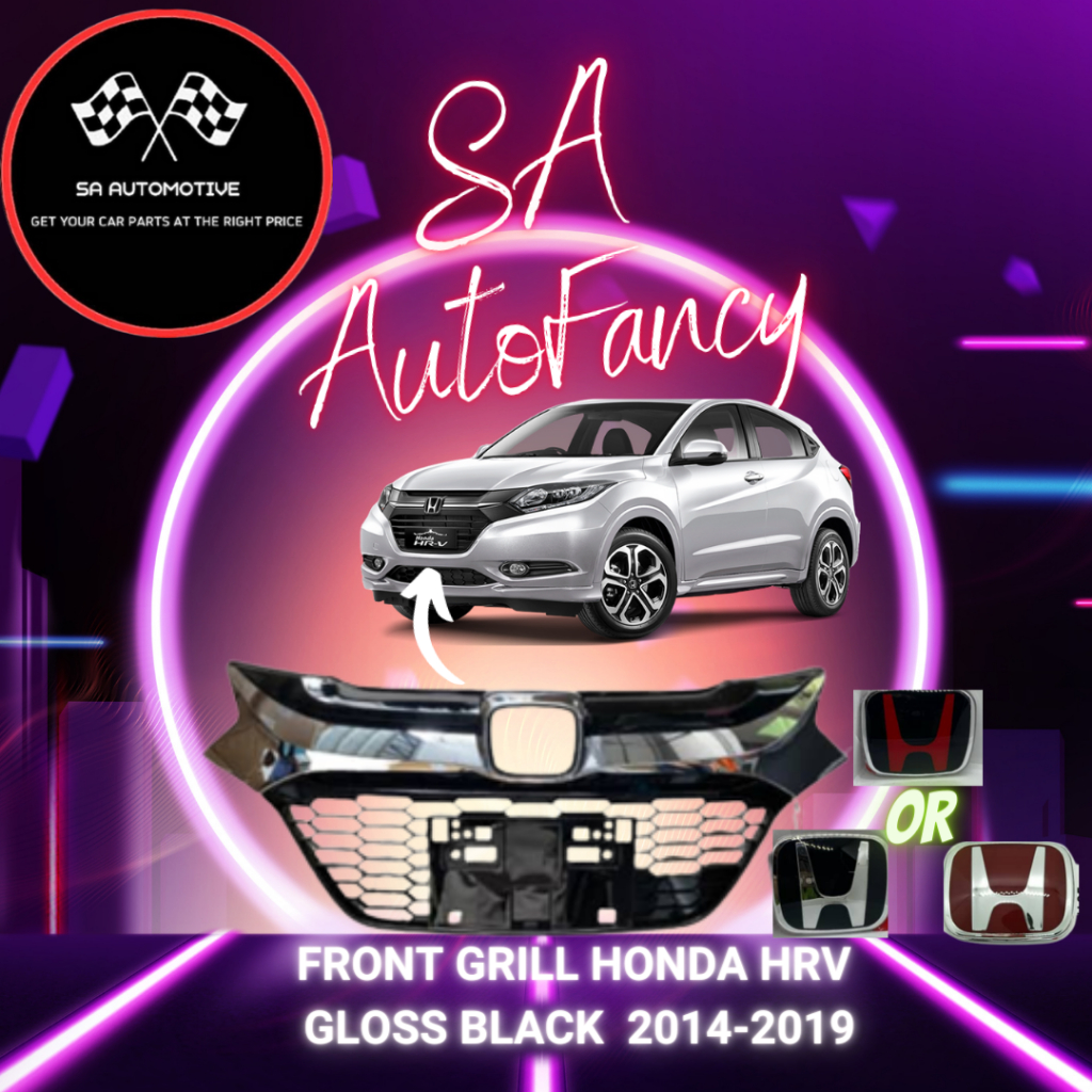 FRONT GRILLE CHROME HONDA HRV VEZEL 20142018 Shopee Malaysia