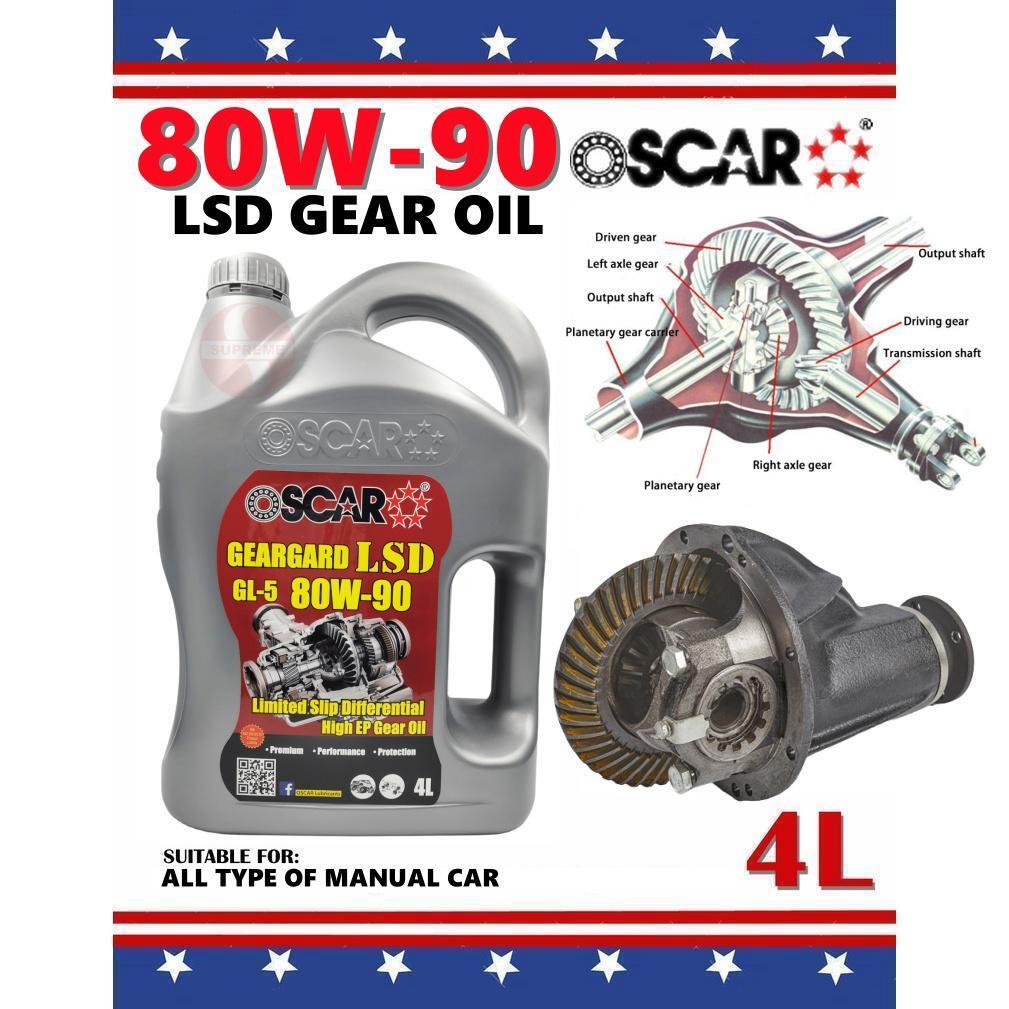 S2U Oscar Gear Oil SAE 80W90 4L Premium 4x4 Axle Oil Toyota Hilux Vigo