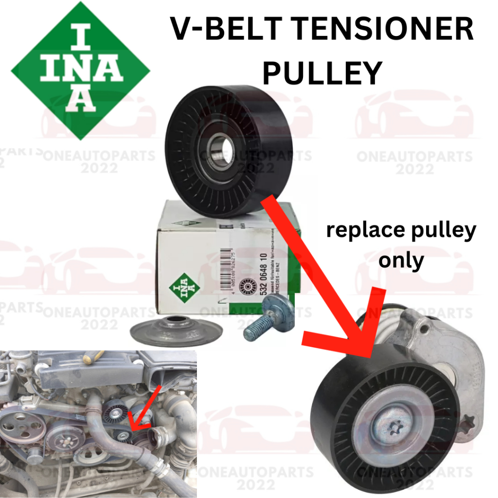 Belt Tensioner With Pulley For Mercedes-Benz W203 C200 C230 1.8L 2712000270