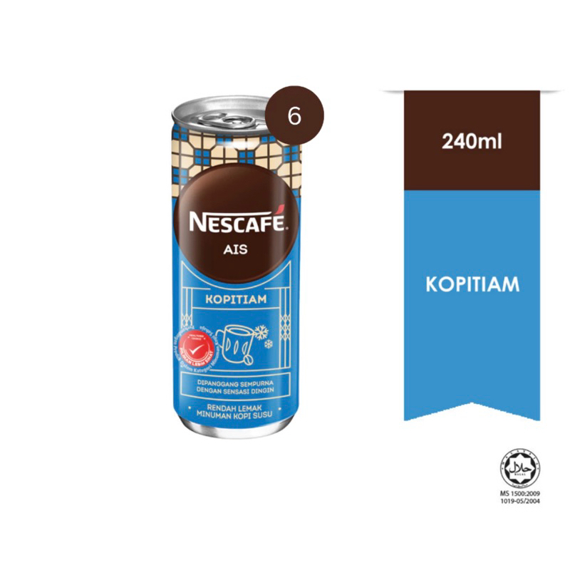 Nescafe Tin Assorted Original Tarik Mocha Latte Ice Kopitiam