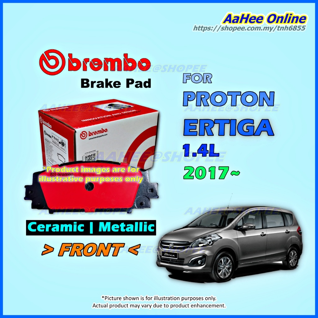 Brake Pad Front for Proton ERTIGA Suzuki SWIFT 1.4 Original BREMBO NAO