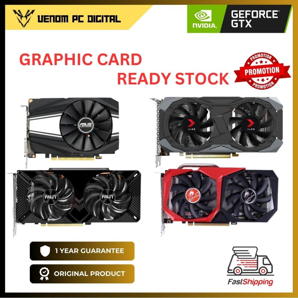 (USED) ASUS/MSI/GIGABYTE/ZOTAC/PALIT/PNY/COLORFUL/ GRAPHIC CARD