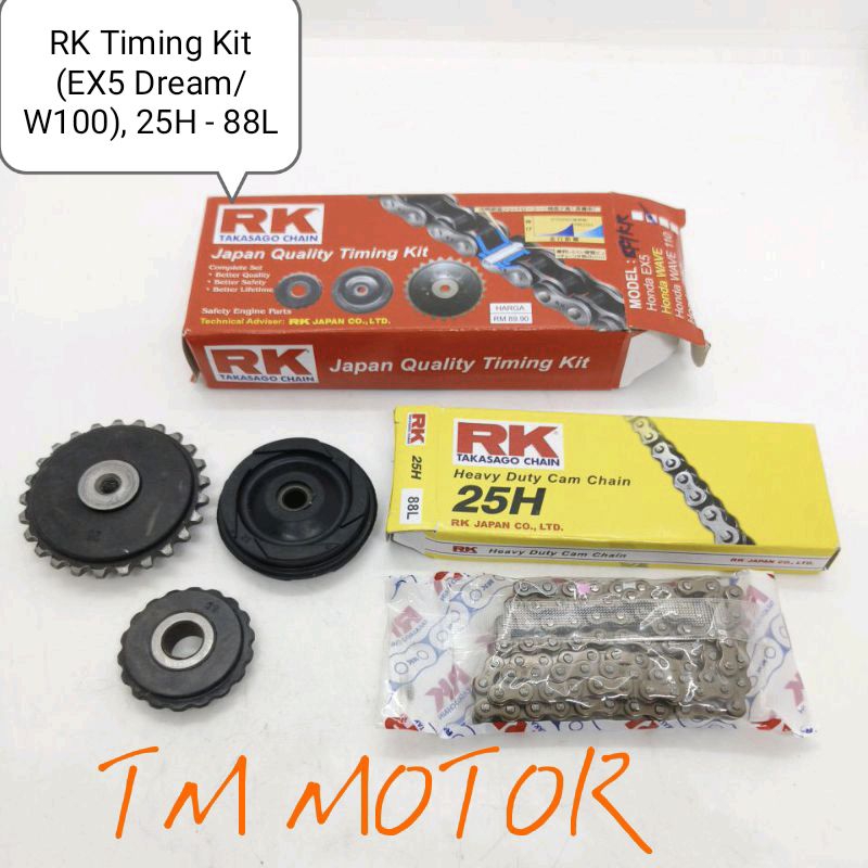 RK Takasago Chain- Timing Kit Set, (EX5 Dream/W100)/ EX5/ EX5 Class 1 ...