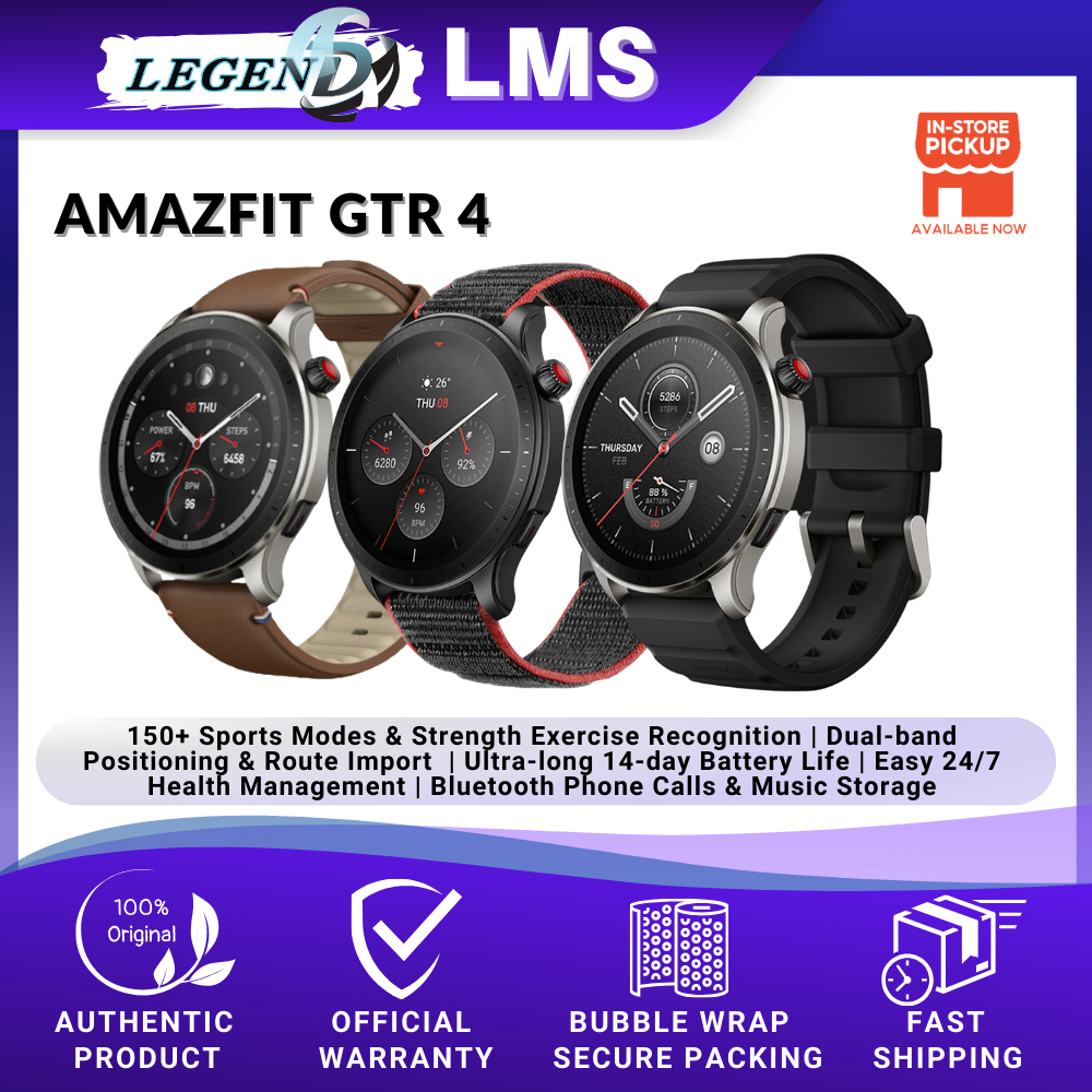 Amazfit GTR 3 Pro Smartwatch - Original 1 Year Warranty By Amazfit Malaysia