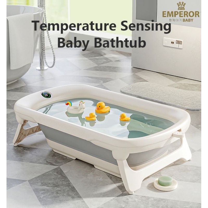 EMPEROR BABY VAVA LED Temperature Sensor Foldable Bathtub | Shopee Malaysia