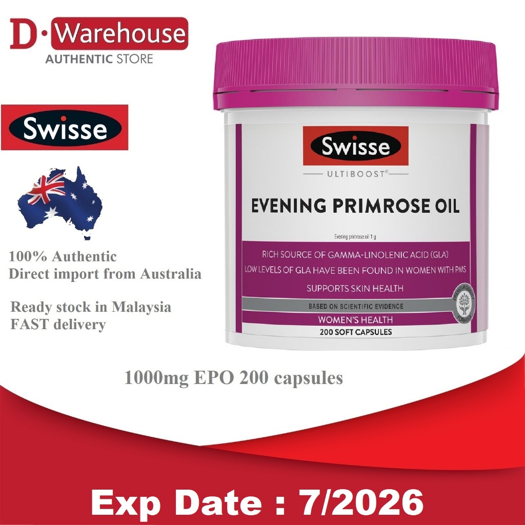 Swisse Evening Primrose Oil (200 capsules) Shopee Malaysia