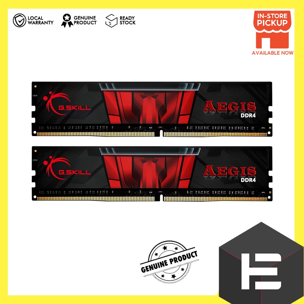 G.Skill Aegis 2X8GB 16GB DDR4 3000MHZ Memory Ram Shopee Malaysia