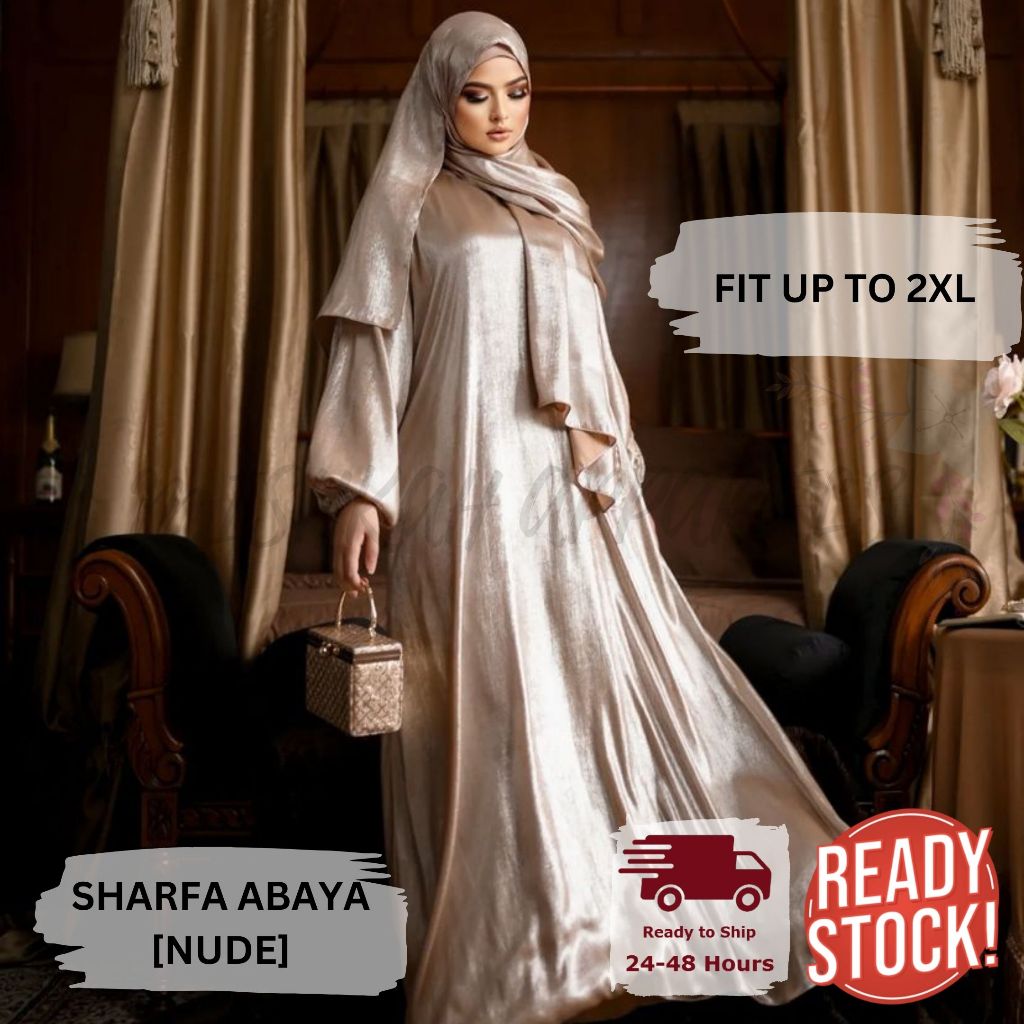 ★Mishkah Apparels★ SHARFA Abaya Set series - Silk Glowing Modest ...