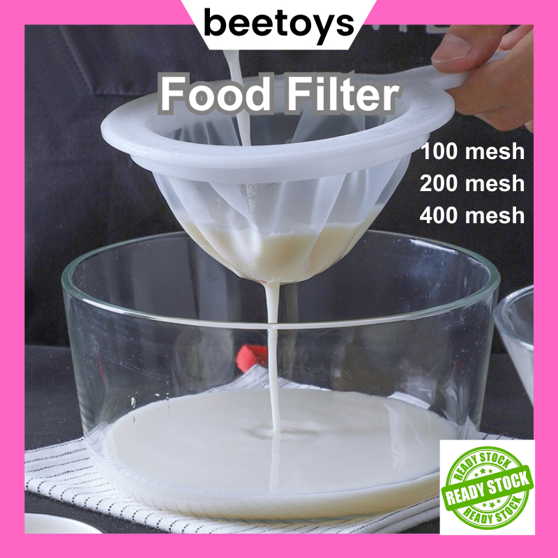 Penapis 100 / 200 / 400 Mesh Bag Food Filter Straining Bag Nylon Shopee Malaysia