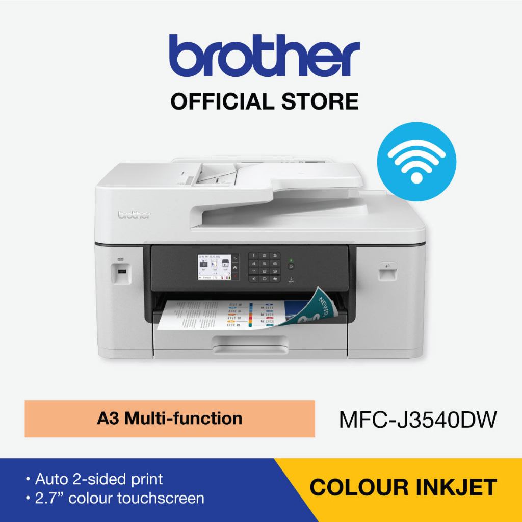 Brother MFC-J3540DW All-In-One with A3 Print Duplex A3 Scan Wifi Network  Printer as J3930DW L5290 replace MFC-J3530DW