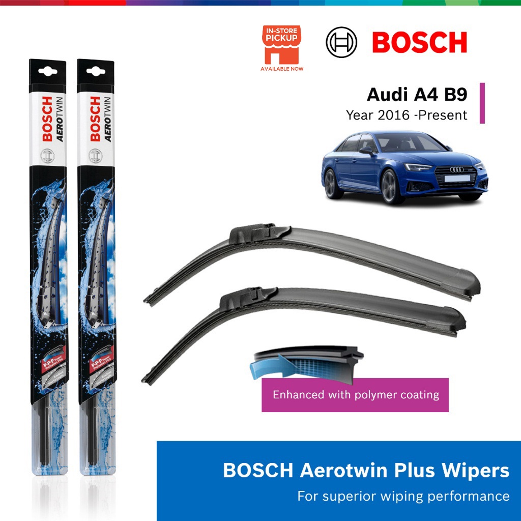 Bosch Aerotwin Plus Multi Clip Wiper Set for Audi A4 B9 24