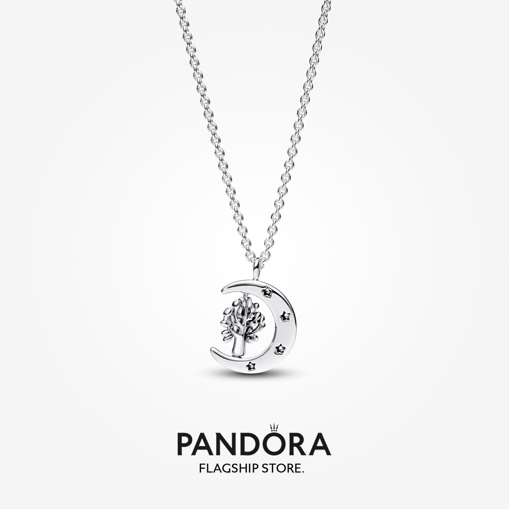 Pandora Moon Spinning Tree of Life Pendant Necklace Shopee Malaysia