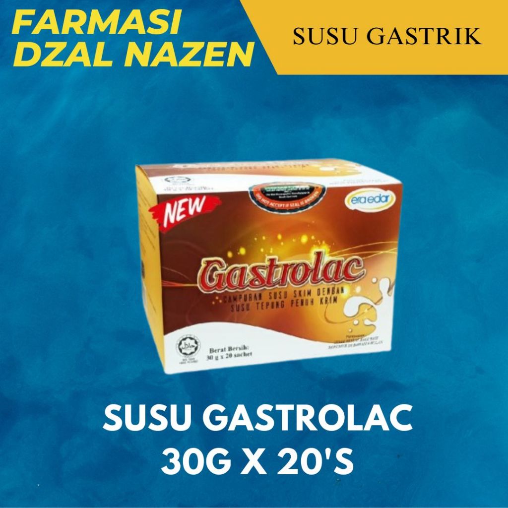 Susu Gastrik Gastrolac Original Panawar Ubat Gastric Gerd Kembung Perut