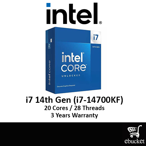 INTEL Core i7 14700KF 20 Cores / 28 Threads LGA1700 Processor