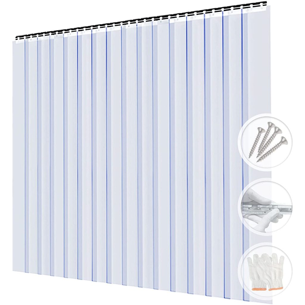 Arrowzoom SET 1mm Thick Room Thermal Insulation PVC Strip Door Curtain ...