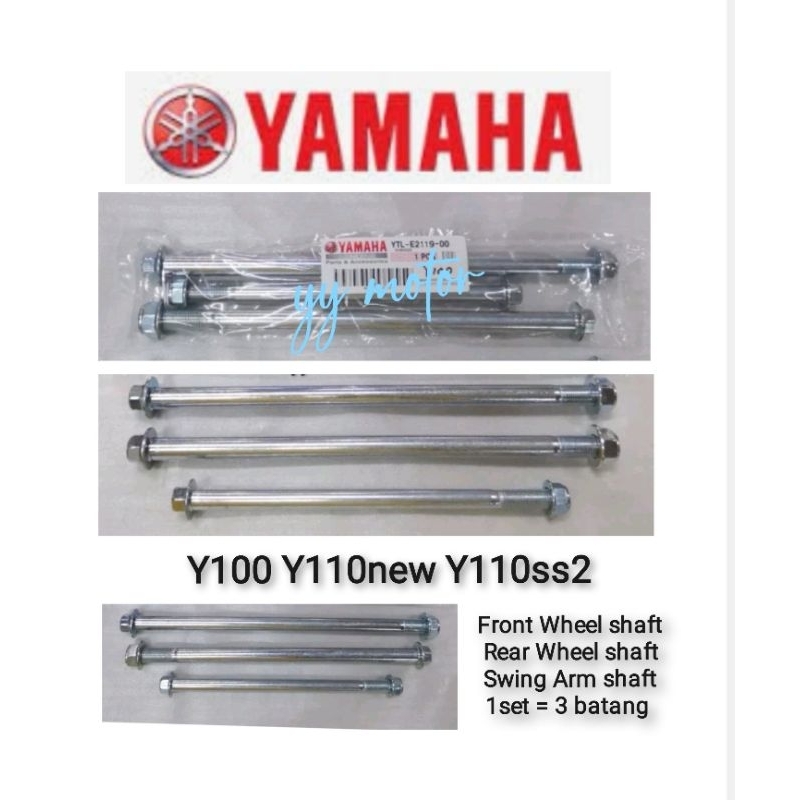 Y100/ Y110/ Y110SS Front Wheel Shaft / Rear Wheel Shaft / Arm Shaft ...