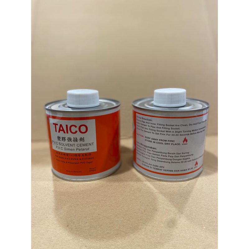 TAICO PVC PIPE SOLVENT CEMENT | Shopee Malaysia