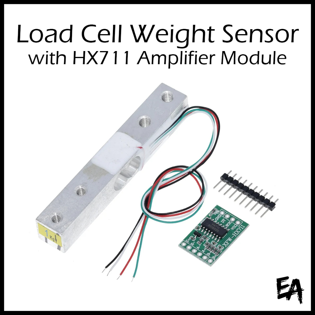 Load Cell Weight Sensor with HX711 Amplifier Test Module Display ...