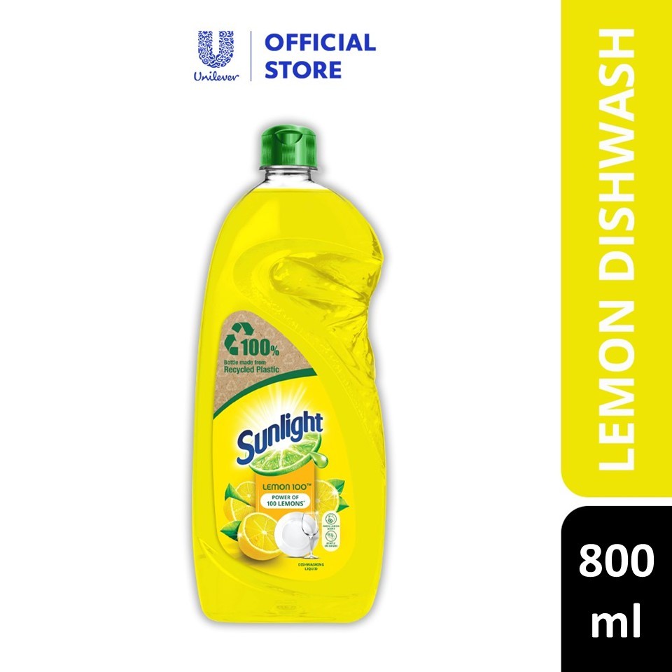 Sunlight Dishwash Liquid Lemon (800ml) Shopee Malaysia