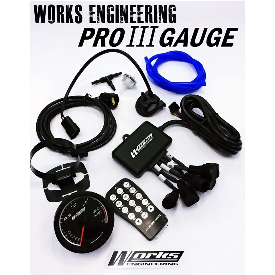 Works Engineering Pro III Gauge - 2.5 Bar Boost Gauge (Comes with 1 ...