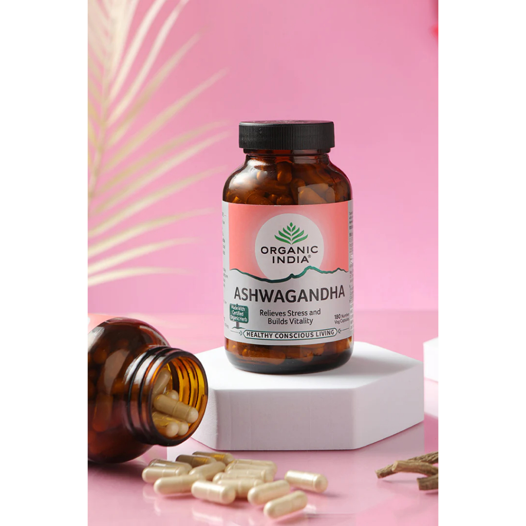 Organic India Ashwagandha - 180 Capsules - New Stock New Look! | Shopee ...