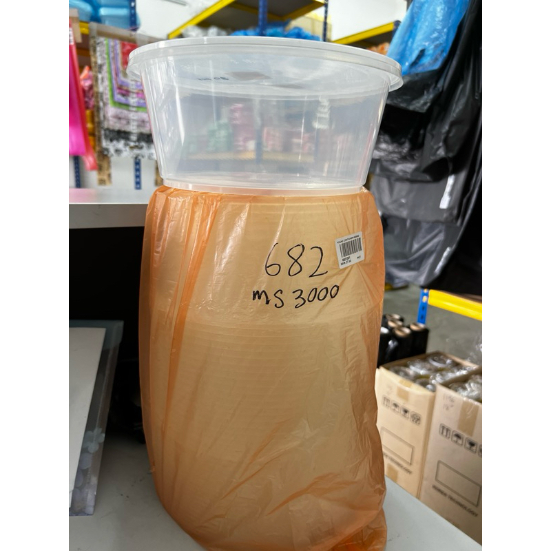 3000 Bekas bahulu MS3000 Round Container Plastic Food Container ( 20pcs ...